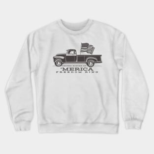 Driving for Freedom and the 4th of July Crewneck Sweatshirt